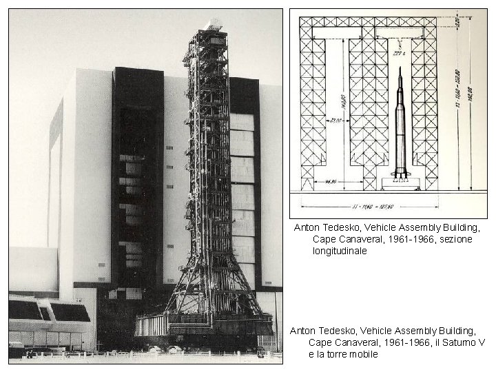 Anton Tedesko, Vehicle Assembly Building, Cape Canaveral, 1961 -1966, sezione longitudinale Anton Tedesko, Vehicle