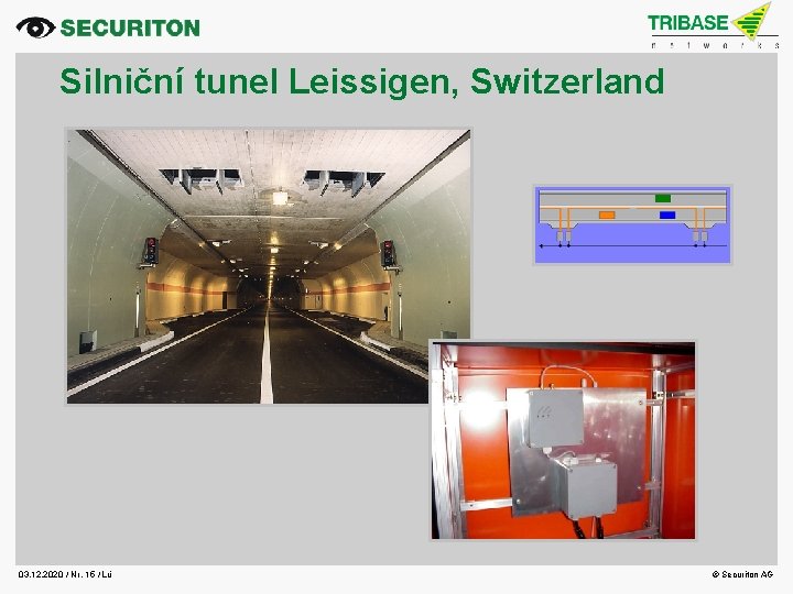 Silniční tunel Leissigen, Switzerland 03. 12. 2020 / Nr. 15 / Lü © Securiton