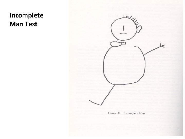 Incomplete Man Test 
