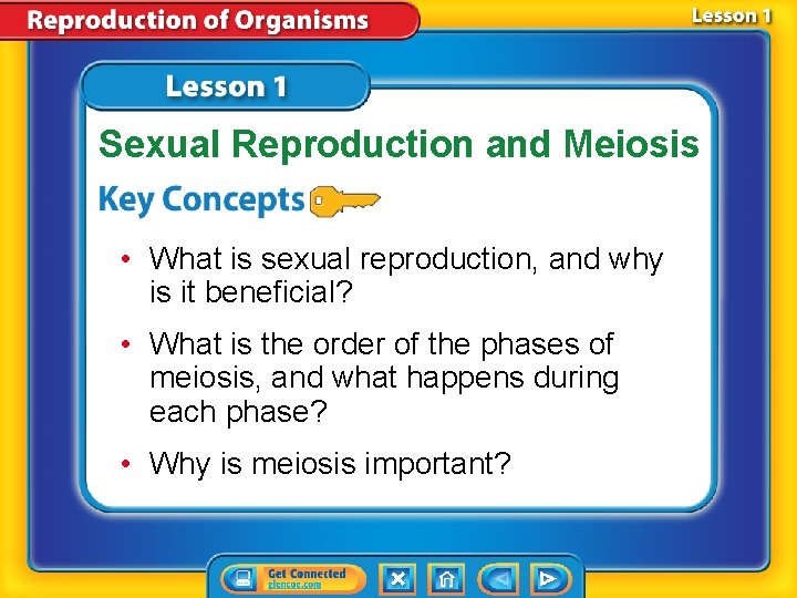 Sexual Reproduction and Meiosis • What is sexual reproduction, and why is it beneficial?