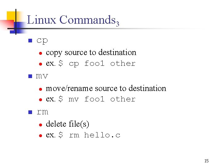 Linux Commands 3 n cp l l n mv l l n copy source Linux Commands 3 n cp l l n mv l l n copy source