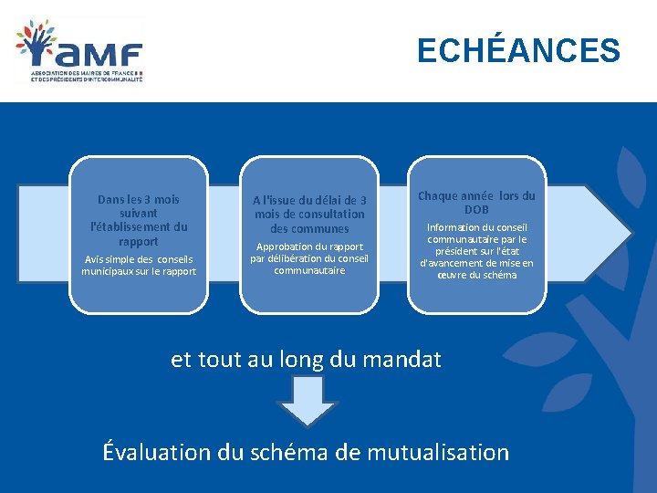 ECHÉANCES Dans les 3 mois suivant l'établissement du rapport Avis simple des conseils municipaux ECHÉANCES Dans les 3 mois suivant l'établissement du rapport Avis simple des conseils municipaux