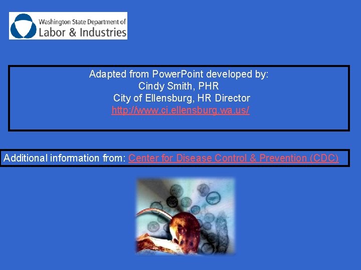 Adapted from Power. Point developed by: Cindy Smith, PHR City of Ellensburg, HR Director