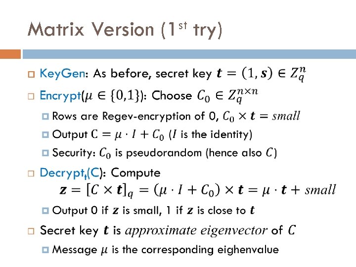 Matrix Version st (1 try) 