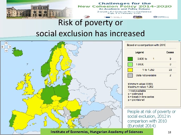 Risk of poverty or social exclusion has increased Judit Kalman People at risk of