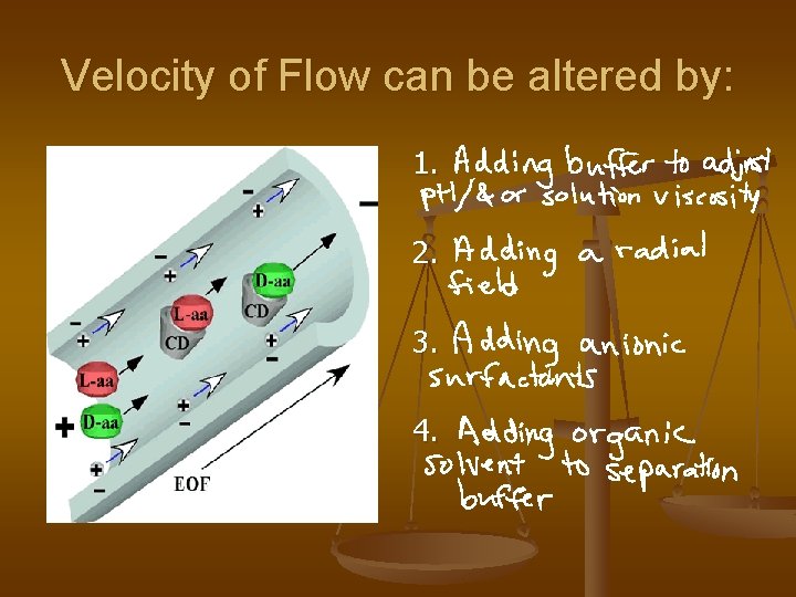 Velocity of Flow can be altered by: 1. 2. 3. 4. 