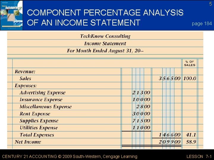 Lesson 7 1 Preparing An Income Statement Century
