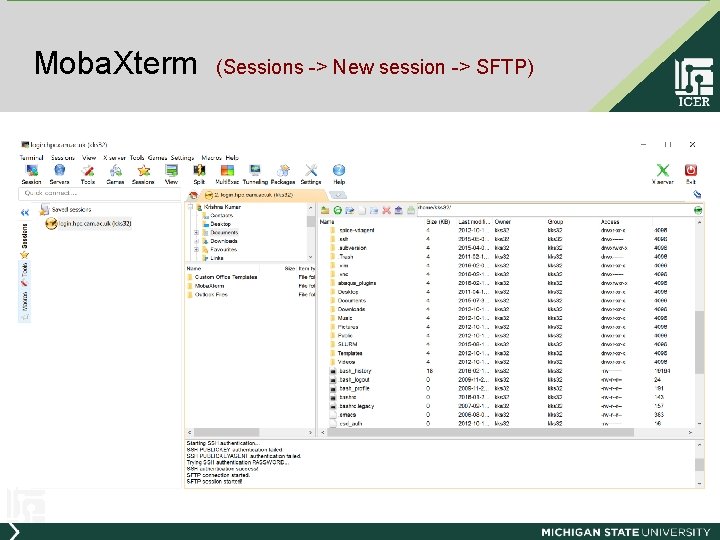 Moba. Xterm (Sessions -> New session -> SFTP) 