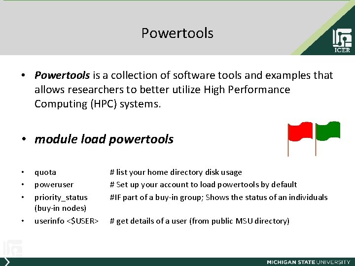 Powertools • Powertools is a collection of software tools and examples that allows researchers