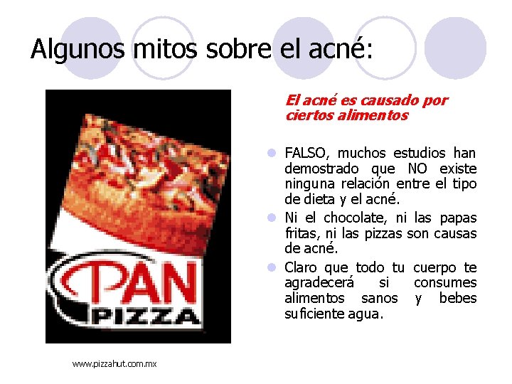 Algunos mitos sobre el acné: El acné es causado por ciertos alimentos l FALSO, Algunos mitos sobre el acné: El acné es causado por ciertos alimentos l FALSO,