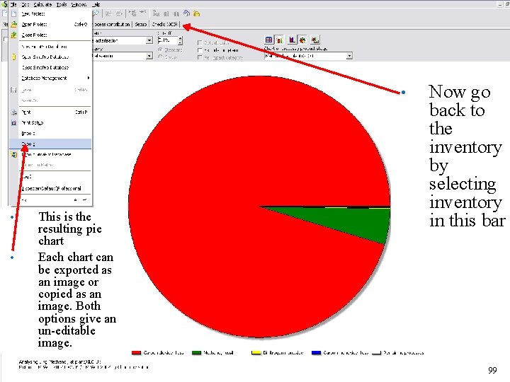  • • • This is the resulting pie chart Each chart can be