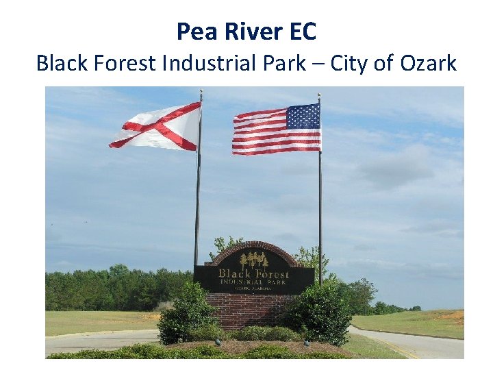 Pea River EC Black Forest Industrial Park – City of Ozark 