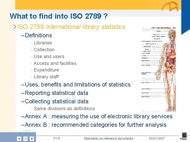 What to find into ISO 2789 ? › ISO 2789 International library statistics –