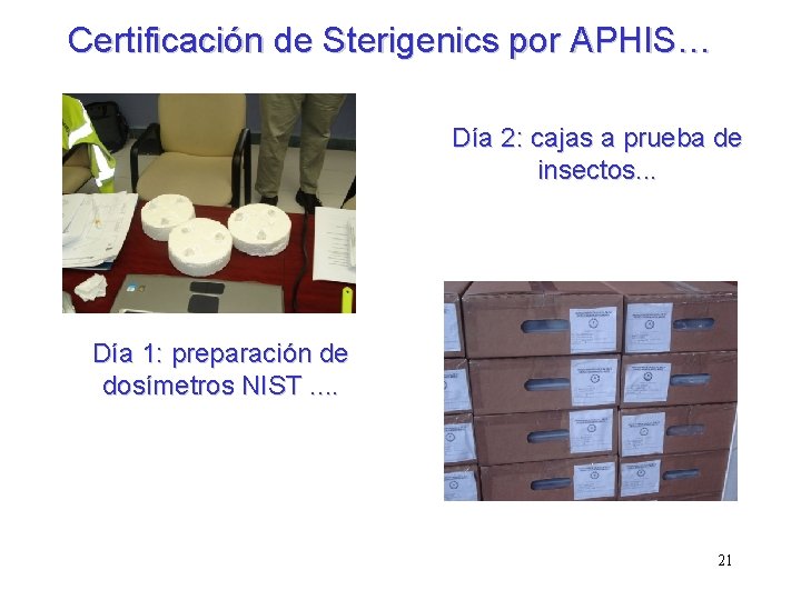 Certificación de Sterigenics por APHIS… Día 2: cajas a prueba de insectos. . .