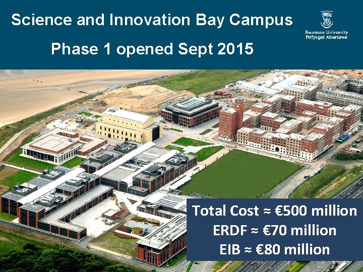 Science and Innovation Bay Campus Phase 1 opened Sept 2015 ! Total Cost ≈