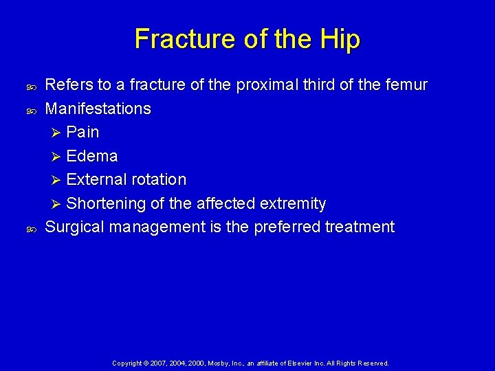 Fracture of the Hip Refers to a fracture of the proximal third of the