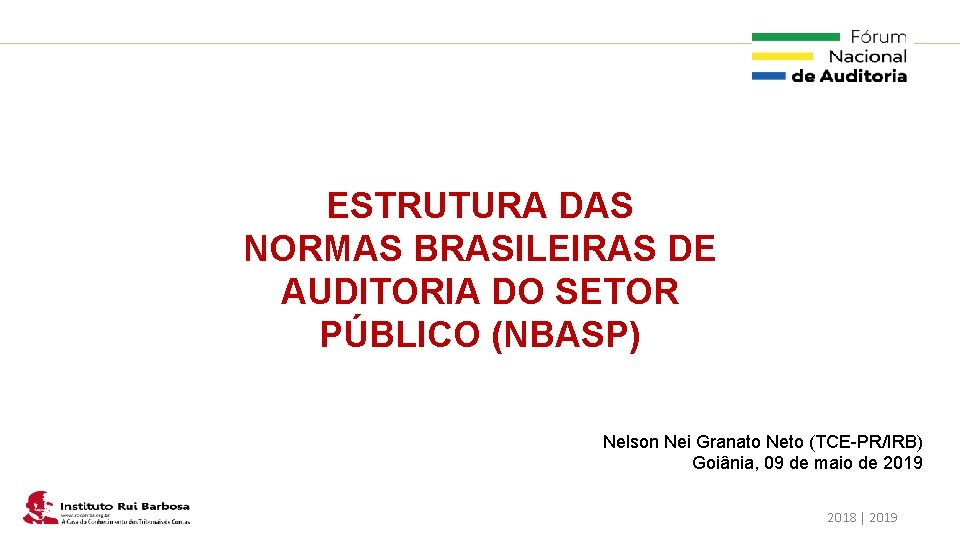 Plano de Ação IRB ESTRUTURA DAS NORMAS BRASILEIRAS DE AUDITORIA DO SETOR PÚBLICO (NBASP)