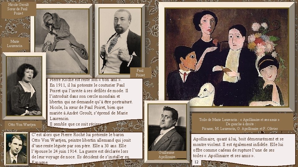 Nicole Groult Sœur de Paul Poiret Marie Laurencin Pierre Roché est resté son «