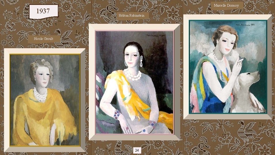 1937 Marcelle Dormoy Héléna Rubinstein Nicole Groult 24 