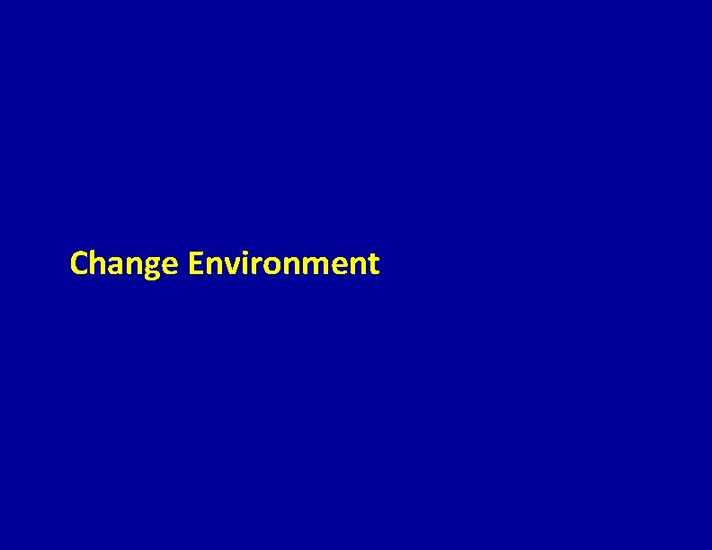 Change Environment Page 17 © 2012 Sales. Globe 