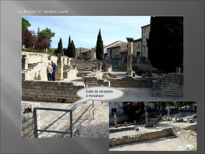 La Maison à l'Apollon Lauré Salle de réception à mosaïque 