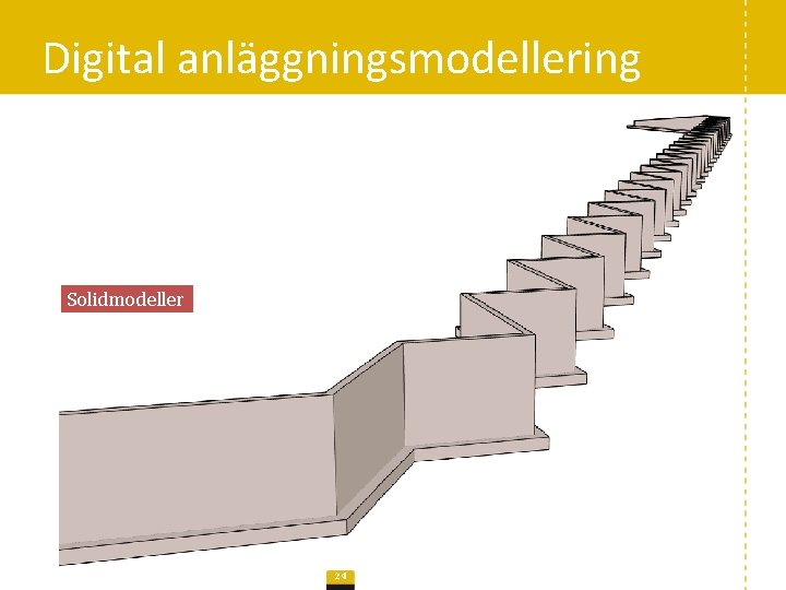 Digital anläggningsmodellering Solidmodeller 24 