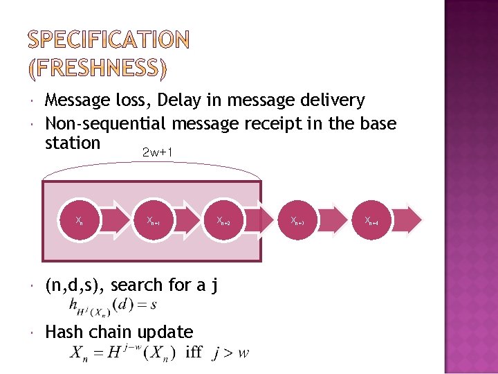 Message loss, Delay in message delivery Non-sequential message receipt in the base station