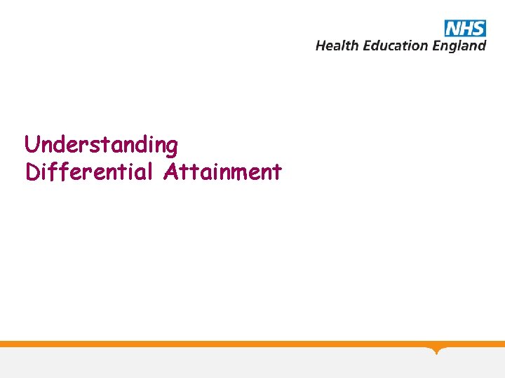 Understanding Differential Attainment 