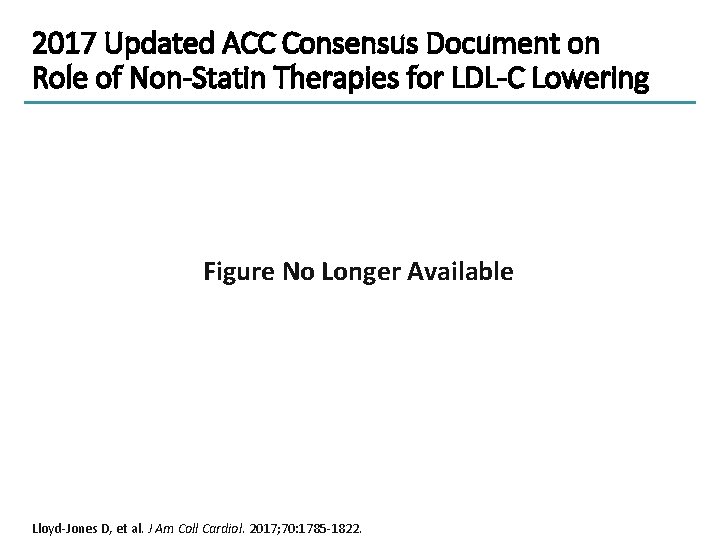 2017 Updated ACC Consensus Document on Role of Non-Statin Therapies for LDL-C Lowering Figure