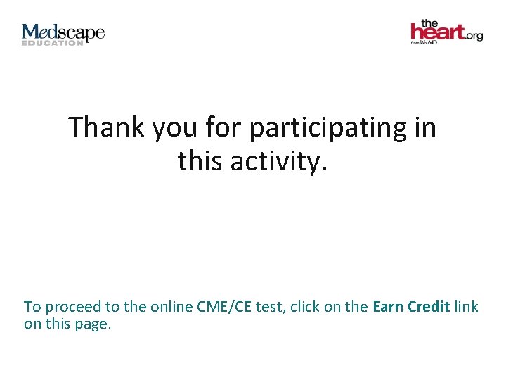 Thank you for participating in this Thank you foractivity. participating in this activity. To