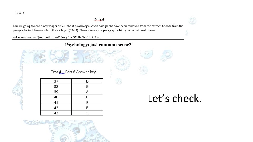 Let’s check. 