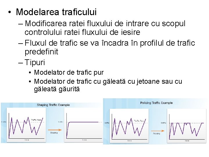  • Modelarea traficului – Modificarea ratei fluxului de intrare cu scopul controlului ratei