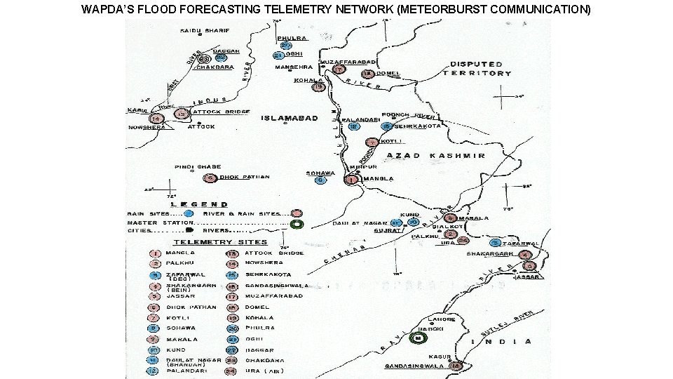 WAPDA’S FLOOD FORECASTING TELEMETRY NETWORK (METEORBURST COMMUNICATION) 