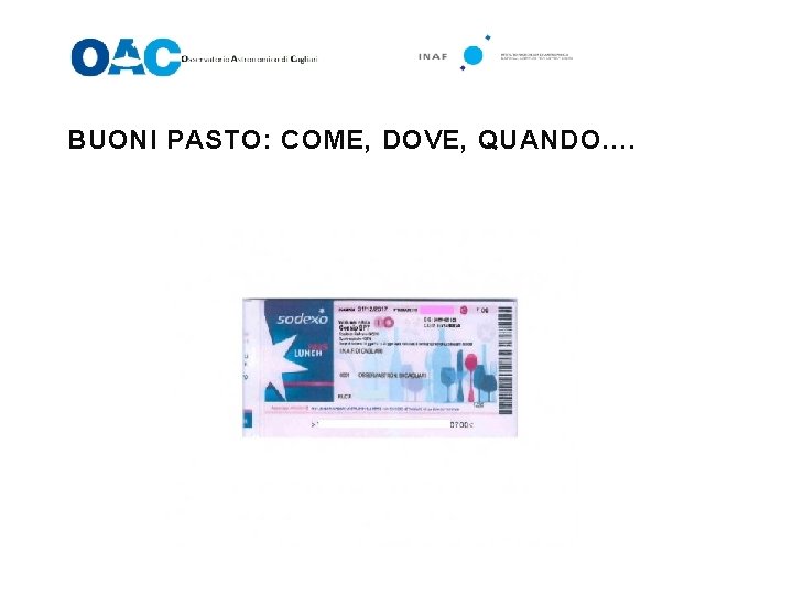 BUONI PASTO: COME, DOVE, QUANDO…. 