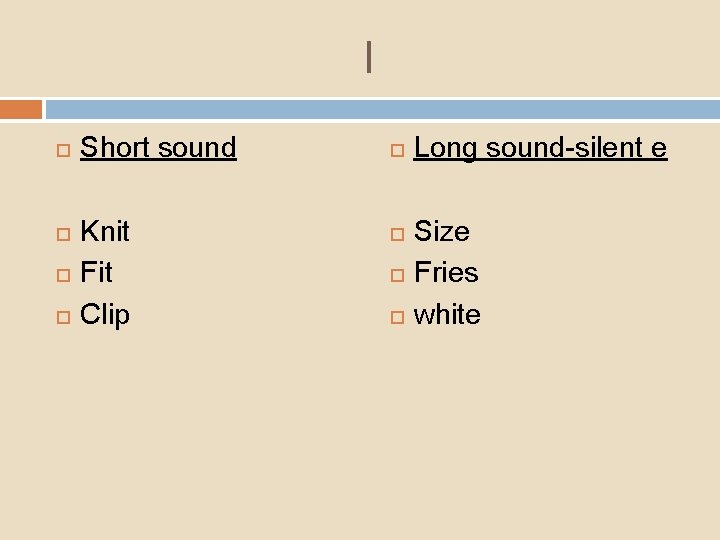 I Short sound Knit Fit Clip Long sound-silent e Size Fries white 