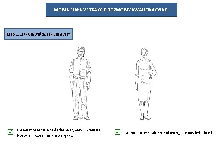 MOWA CIAŁA W TRAKCIE ROZMOWY KWALIFIKACYJNEJ Etap 1. „Jak Cię widzą, tak Cię piszą”