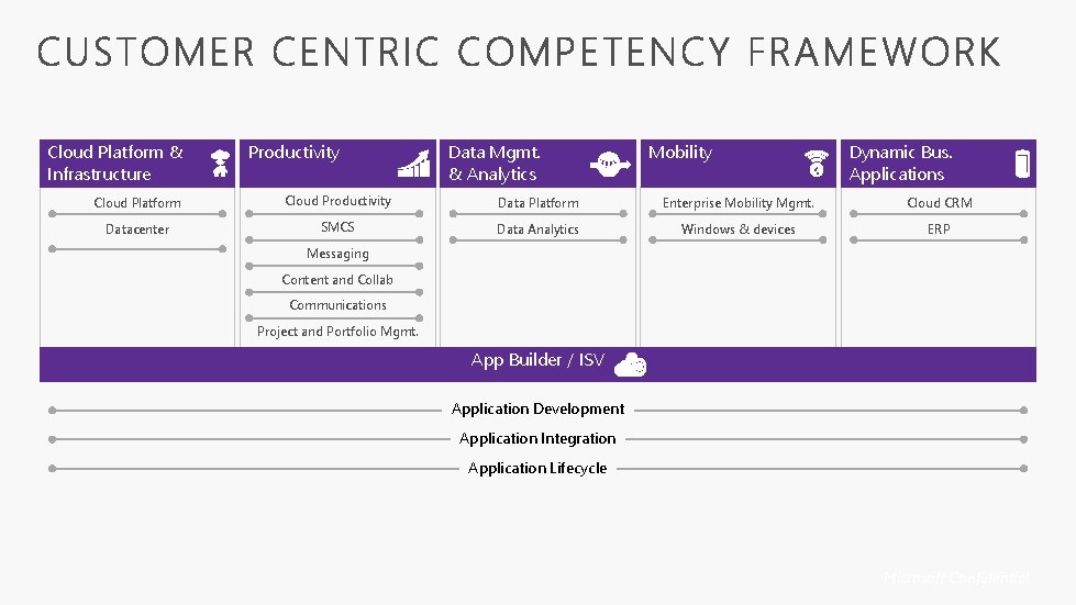 Cloud Platform & Infrastructure Productivity Data Mgmt. & Analytics Mobility Dynamic Bus. Applications Cloud