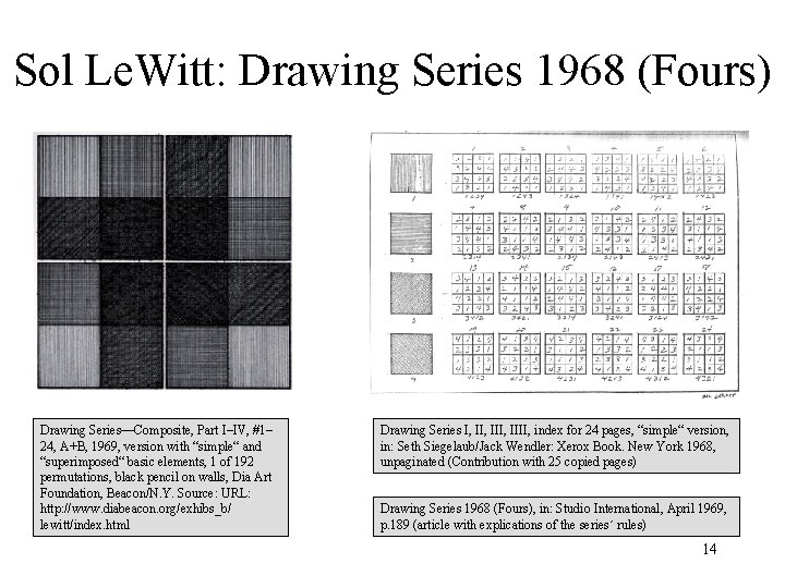 Sol Le. Witt: Drawing Series 1968 (Fours) Drawing Series—Composite, Part I–IV, #1– 24, A+B, Sol Le. Witt: Drawing Series 1968 (Fours) Drawing Series—Composite, Part I–IV, #1– 24, A+B,