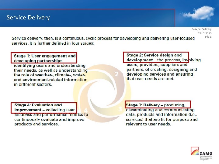 Service Delivery 03. 12. 2020 Folie 8 