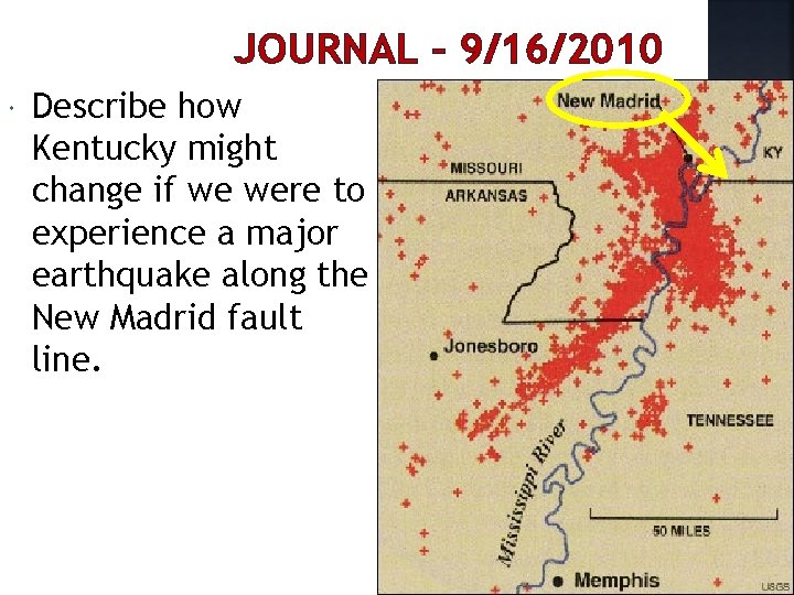 JOURNAL – 9/16/2010 Describe how Kentucky might change if we were to experience a