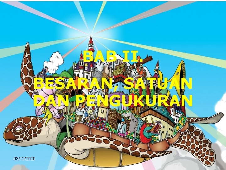 BAB II. BESARAN, SATUAN DAN PENGUKURAN 03/12/2020 1 