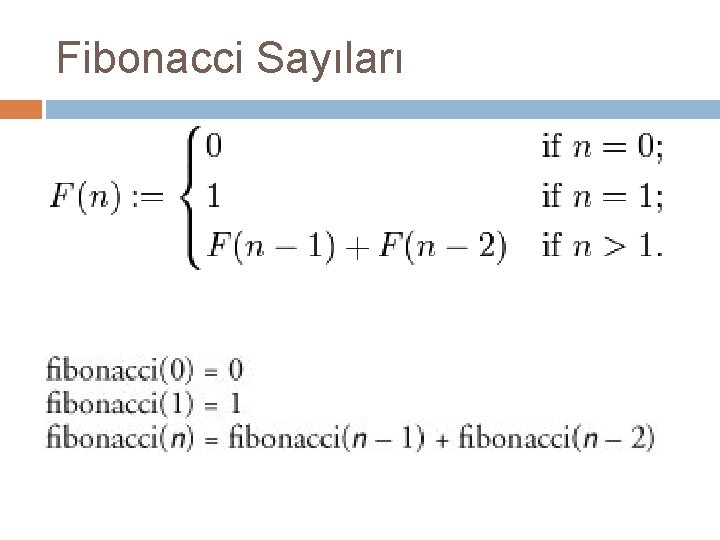 Fibonacci Sayıları 