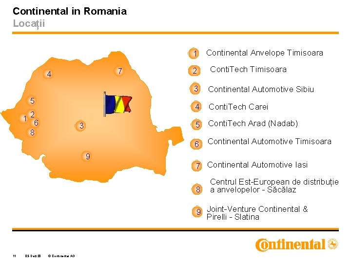 Continental in Romania Locații 1 7 4 5 12 6 8 Continental Anvelope Timisoara Continental in Romania Locații 1 7 4 5 12 6 8 Continental Anvelope Timisoara