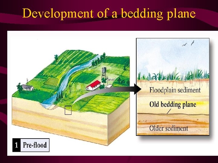 Development of a bedding plane 