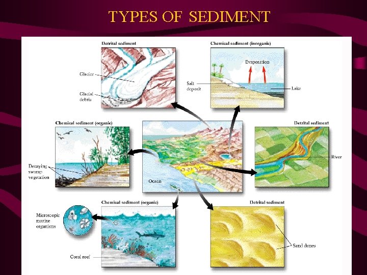 TYPES OF SEDIMENT 