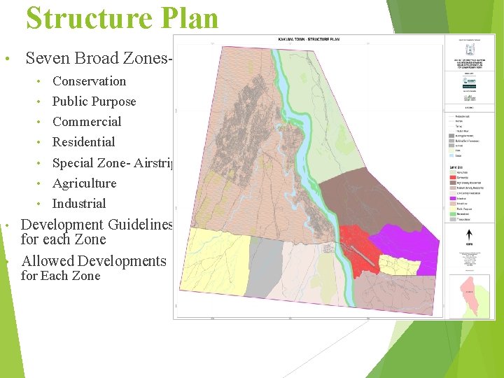 Structure Plan • Seven Broad Zones- • • Conservation Public Purpose Commercial Residential Special