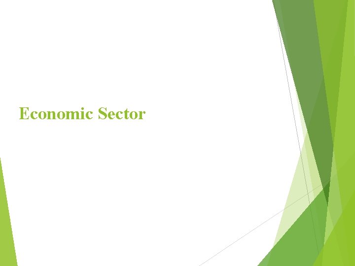 Economic Sector 