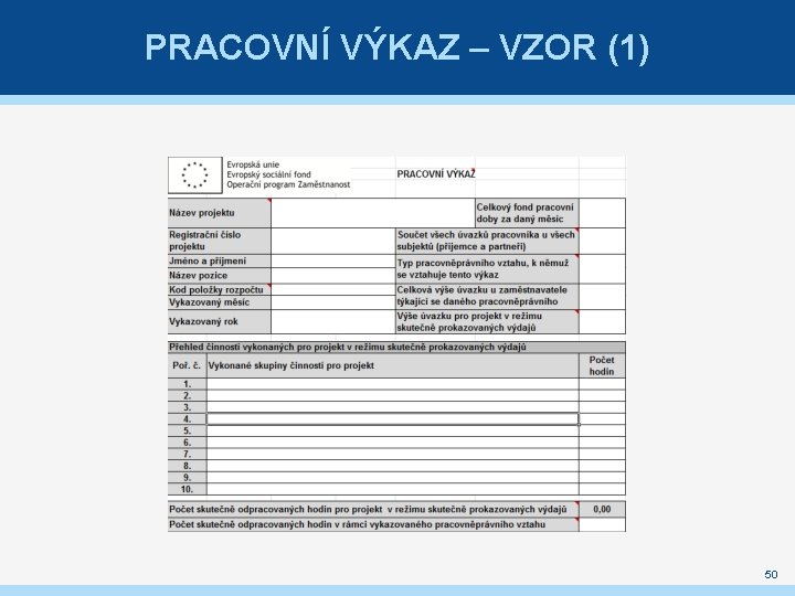 PRACOVNÍ VÝKAZ – VZOR (1) 50 