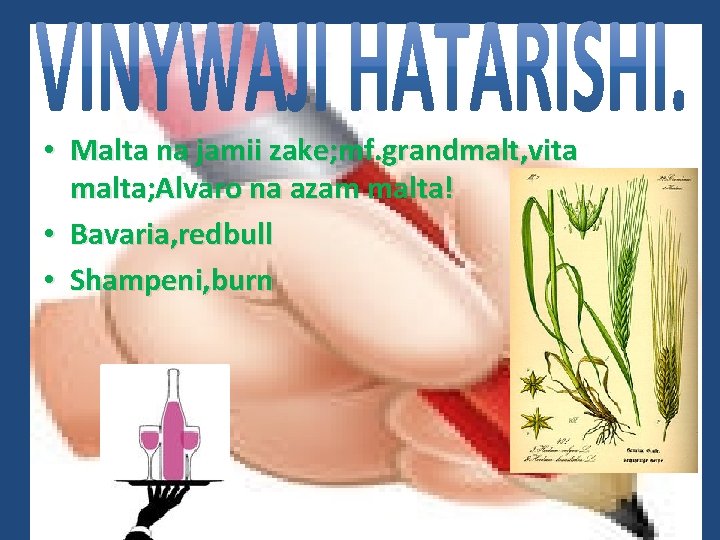  • Malta na jamii zake; mf. grandmalt, vita malta; Alvaro na azam malta!