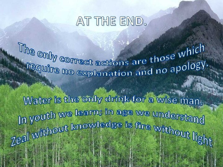 AT THE END. 